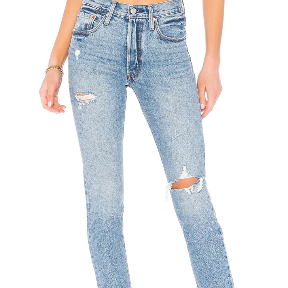Levi’s high rise 501 jeans boot cut
